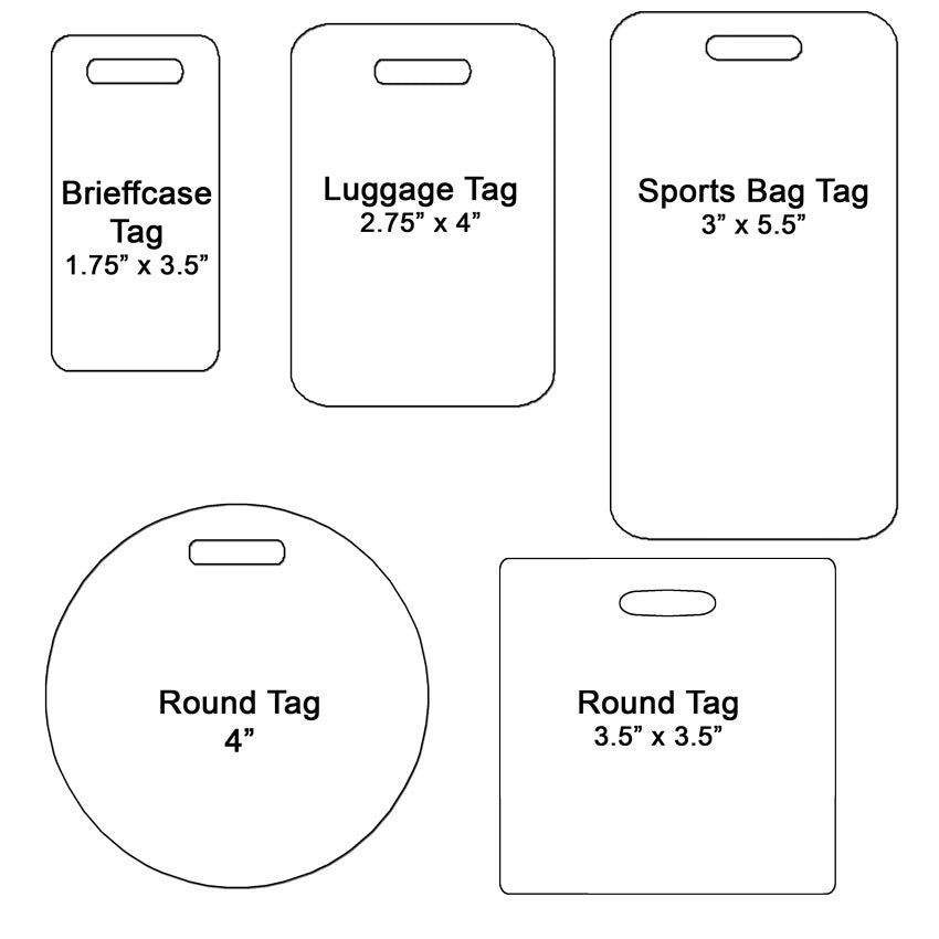 Personalized Hockey Luggage Tags