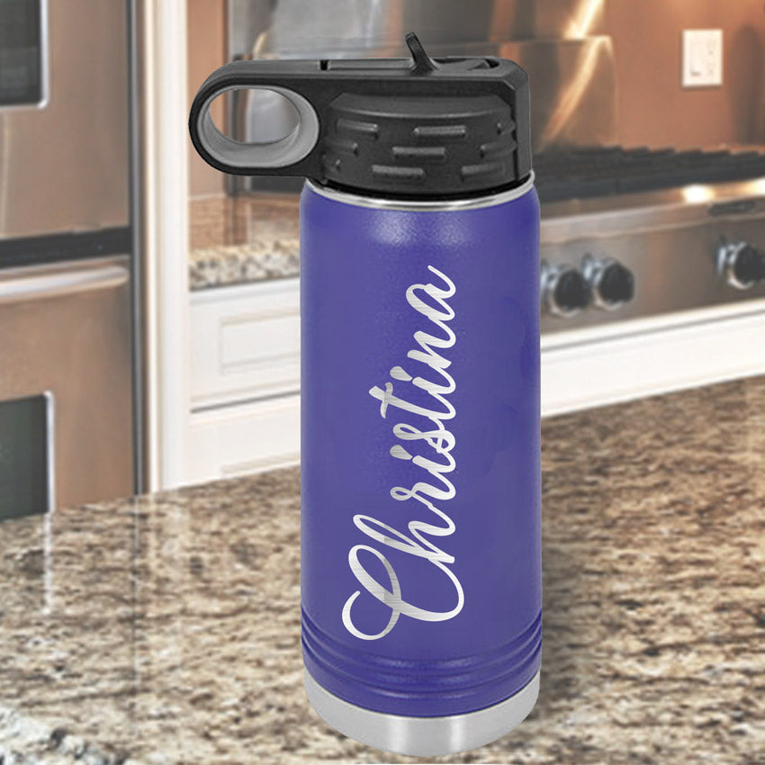 Bold Name Personalized Double-Wall Vacuum Insulated 32oz Water Bottle