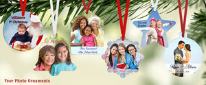 Personalized Christmas Ornaments With your photo or name